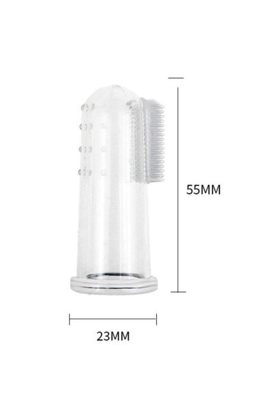 Vi Caro 2 Pieces Silicone Cat And Dog Toothbrush Pet Tooth Care Brush