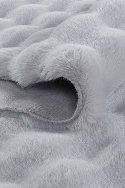 Kaşmir Halı 7/24 Cosy Premium Bubble Açık Gri Yumuşak Dokulu Salon Halısı