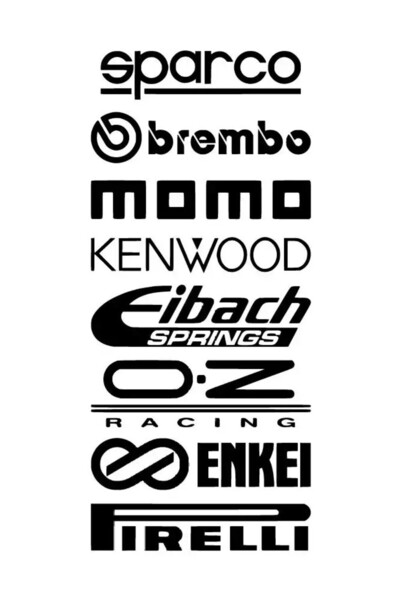 Generic Brand Type 2 Lettering Set Sticker - Auto, Motor, Laptop, Wall, Decor...