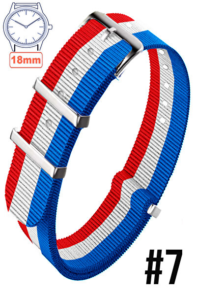 COBRA سوار ساعة نسيج ناتو مقاس 18 ملم - متوافق مع Fossil-Welder-Casio-Seiko-O...