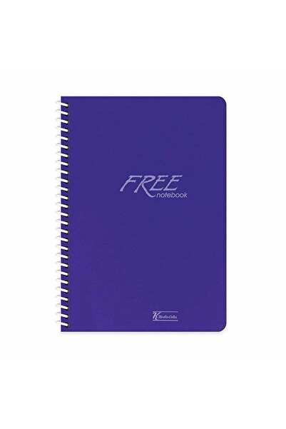 KESKİN COLOR Keskin Color Free Spiralli Lacivert Plastik Kapak 60 Yaprak A4 Ç...
