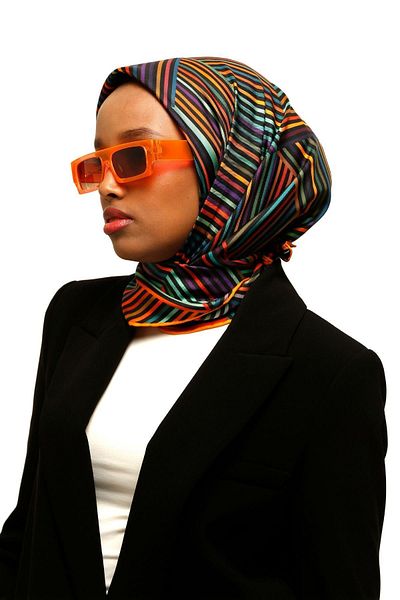 LA BOUTIQUE Μεταξωτό Φουλάρι Twill 2024 Άνοιξη - Καλοκαίρι LB2047-07