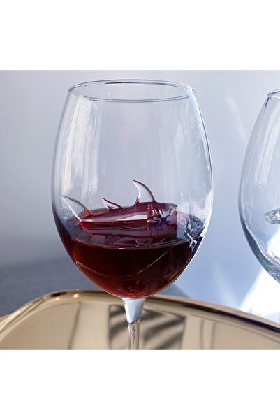 Minizooistanbul Minizoo El Yapımı Cam Köpekbalıklı Kadeh 2’li