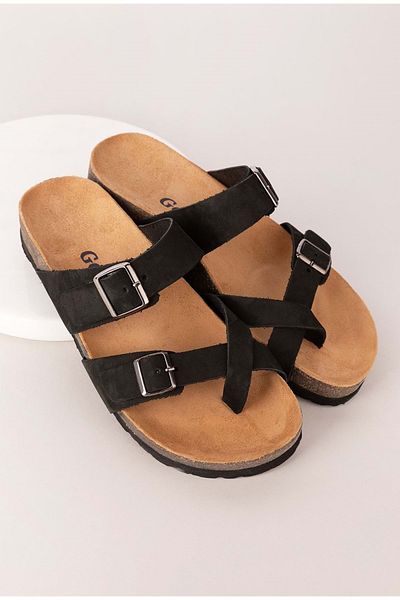 Gondol Papuci de damă din piele naturală - Flip Flops Daily, Usl.2442