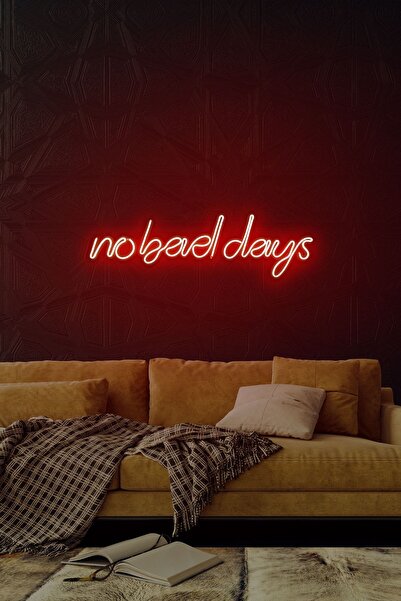 neon graph - No Bad Days - Led Dekoratif Duvar Aydınlatması Neon Duvar Yazısı...