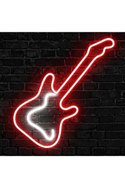 vinyuup Elektro Gitar Neon Led Duvar Süsü