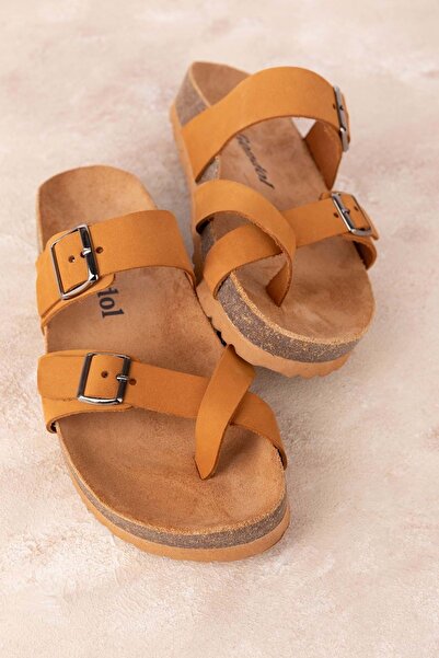 Gondol Γυναικείες σαγιονάρες καθημερινά από γνήσιο δέρμα Usl.2442