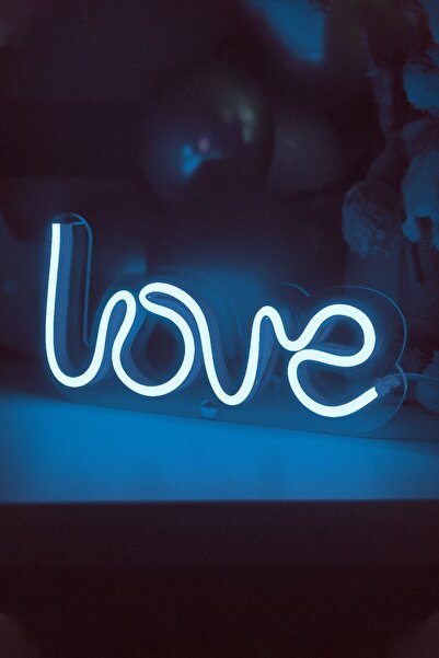 vinyuup Çocuk Odası Için Masaüstü Küçük Love Yazılı Neon Led Işıklı Tablo 20 ...