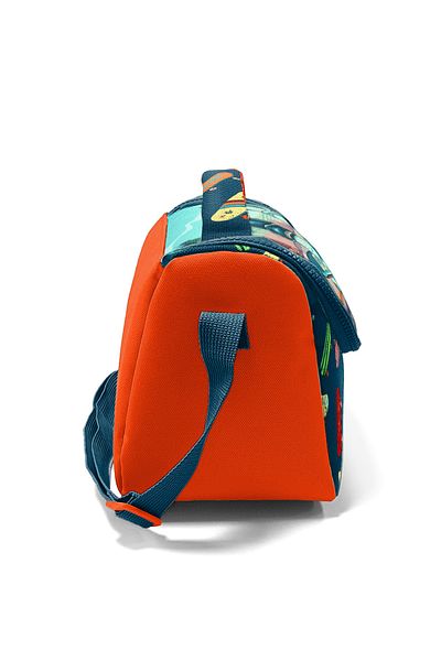 Coral High Cutie de prânz termică cu model de skateboard pentru copii Indigo Neon Orange 11723