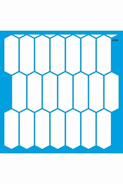 StencilSepeti Honey Honeycomb - Stencil Painting Template 40X40Cm