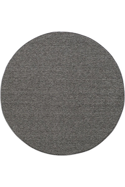 Enva Home Bukle Kilim Düz  Yumuşak Sisal Jüt Taban %100 Polipropilen Yuvarlak Oda Koridor Halısı Gri Renk