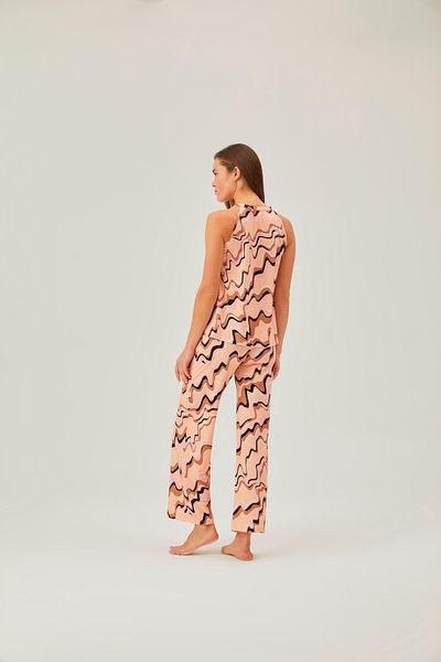 Pamuk & Pamuk Powder Tasseled T-Shirt and Pants Pajamas Set