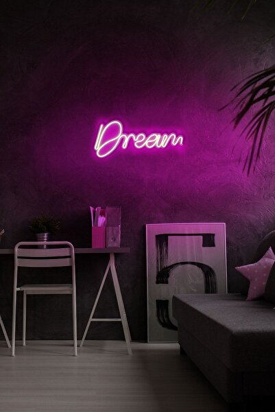 neon graph - Dream - Led Dekoratif Duvar Aydınlatması Neon Duvar Yazısı Sihir...