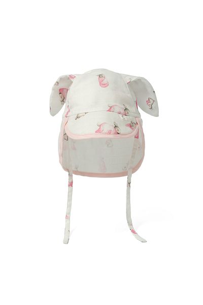DEUX LAPINS 100% Cotton Muslin Neck Protected Baby Hat