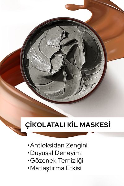Black Red 400g Black&Red Clay Mask - Face Mask with Clay with Chocolate Content
