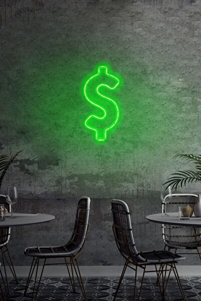 neon graph Yeşil Neon Led Duvar Yazısı Dekoratif Işıklı Gece Lambası Duvar Sü...