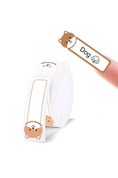 NiiMbot 130 Pieces T14x50mm Puppy Patterned Labels - D11, D110, D101, H1S