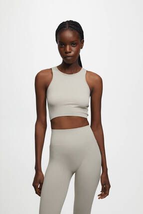 Pull crop top sport outlet