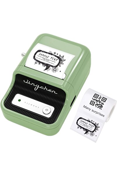 NiiMbot Türkiye Garantili-yeşil B21s Bluetooth Taşınabilir Termal Etiket Yazı...