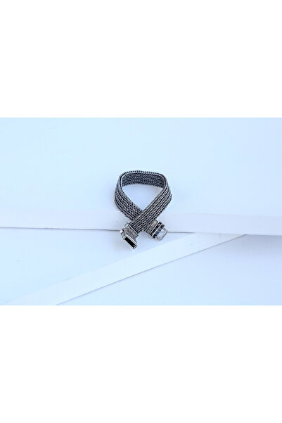 Wega Gold 925 Ayar Gümüş Hasır El Örgü Bileklik