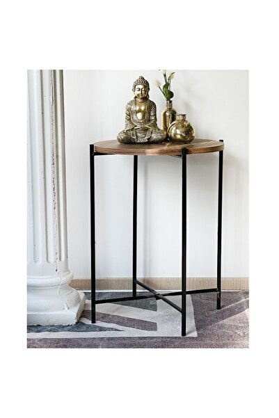 eportatif Yan Sehpa Dekoratif Zigon Sehpa Yuvarlak 1098