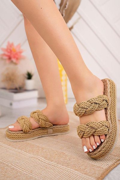 Ramer Πλεκτές παντόφλες Mink Rope