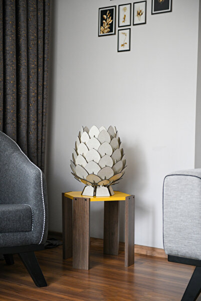 3D SERGİ طاولة القهوة عاكس الضوء الخشب مخروط نموذج