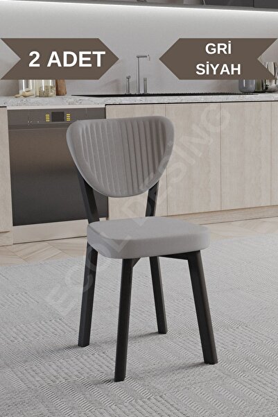 FAYMEND 2 Adet Elma Model Mutfak Sandalyesi Salon Sandalyesi Yemek Sandalyesi Cafe Restaurant Sandalyesi