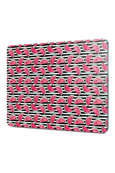 Decovetro 20x30 cm Watermelon Fruit Look Glass Cutting Board - Cut Table