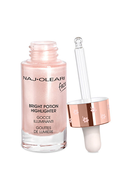 NAJ OLEARI Bright Potion Highlighter-Rose Quartz - Sedefli Pembe Aydınlatıcı
