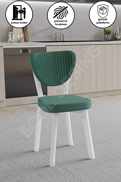 FAYMEND 1 Adet Elma Model Mutfak Sandalyesi Salon Sandalyesi Yemek Sandalyesi Cafe Restaurant Sandalyesi