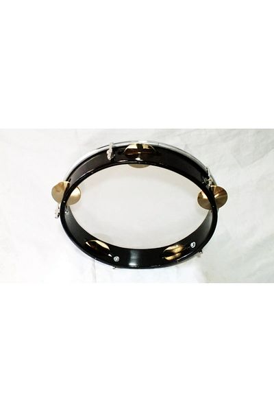 Unosell Cymbal Tambourine with Bell Plastic Skin 31 Cm, Tambourine Tambourine Riq Marine W / Cymbals