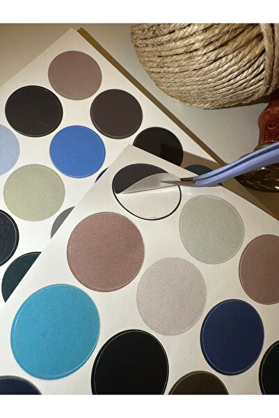 SF SCRAPBOOK KIRTASİYE Dot Nokta Sticker Scrapbook Journal 1 sayfa (30 Adet N...