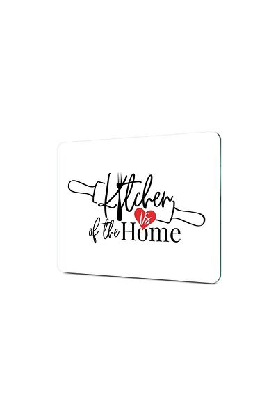 Decovetro لوح تقطيع وعرض زجاجي منقوش من Kitchen Love - 20x30 سم