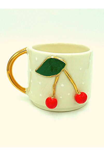 SeraSelin موجو مصنوع يدوياً مطرز بالذهب عيار 24 قيراط - منقوش بالكرز 270 مل