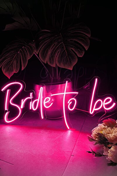 vinyuup Bride To Be Neon Led Aydınlatma 47 x 20 cm
