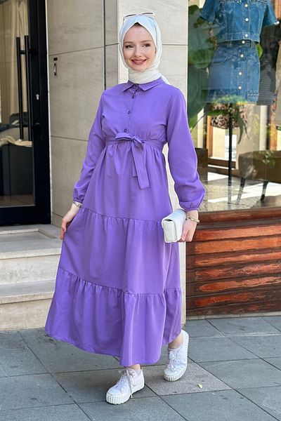 Gizce Meva Purple Dress