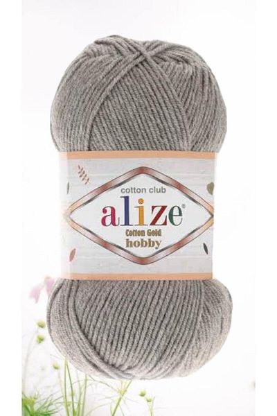 Alize COTTON GOLD HOBBY με 21 και 50 γραμμάρια - ΓΚΡΙ ΜΟΝΟ