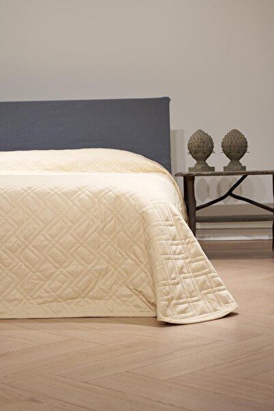 Deco Center Alya Krem Çift Kişilik Yatak Örtüsü