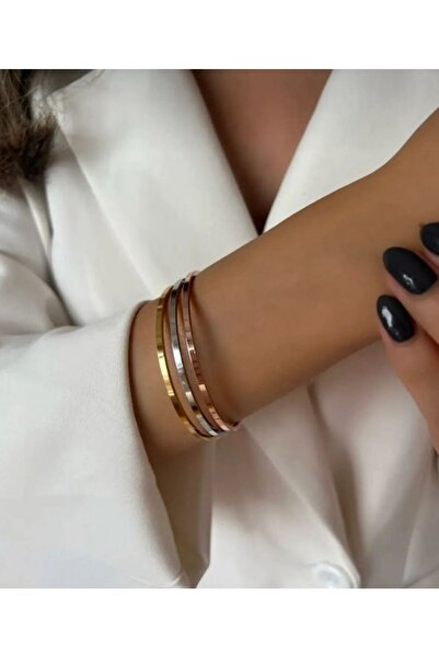 Accessories Three Colors Ajda Model Steel Bracelet Small Size