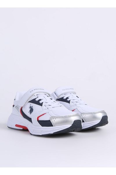 U.S. Polo Assn. BAZA. Polo Assn. FELIX JR 4FX - Tenis alb pentru fete