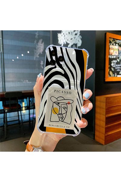 GAGA ELEKTRONİK iPhone 11 Compatible Transparent Card Holder Antishock Camera Protection Case