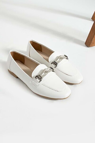 New Optimal حذاء باليه نسائي مريح مزود بإبزيم بعقدة من Liya