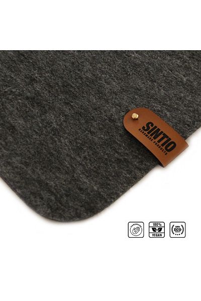 sintio Felt Mousepad - 40X90 cm (Non-Slip Base Inserted - Dark Gray)