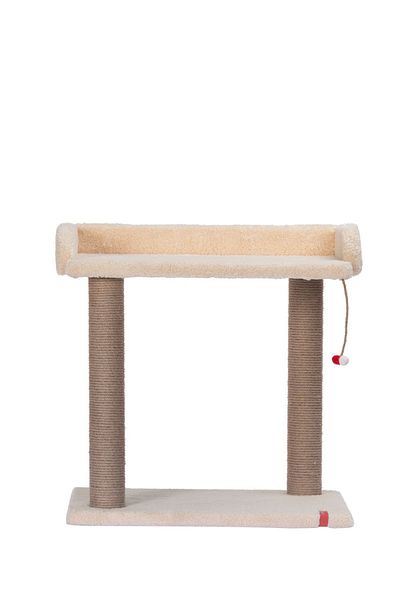 PUGALO Platform Cat Scratching Cream with Seat, with Large Bed
