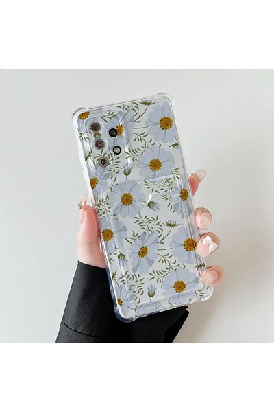 GAGA ELEKTRONİK Samsung Galaxy S20 Fe Transparent Card Holder Antishock Camera Protection Case