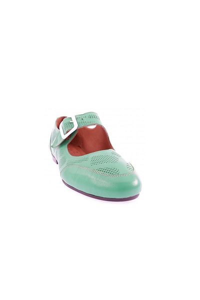 DGN Curea de damă la gleznă cu imprimeu Zenne Babet Grass Green Piele autentică 21432110