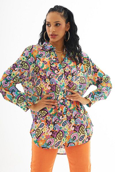 Orfeo Negro DIGITAL PRINTED OVERSIZE CUT SHIRT