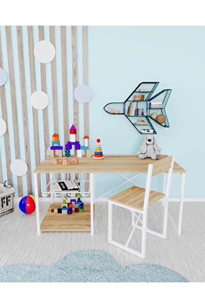 eportatif Çocuk Çalışma Masası Ve Sandalyesi Oyun Etkinlik Aktivite Masası