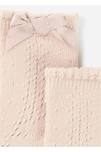 MAYORAL Beige Baby Girl Openwork Socks - 9714